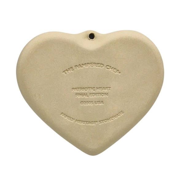 Vintage Pampered Chef Patriotic Heart Cookie Mold Final Edition 2934 Baking NEW - Picture 3 of 7